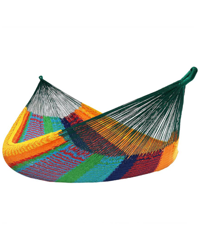 Sunnydaze Mayan Handwoven Family Hammock In Red