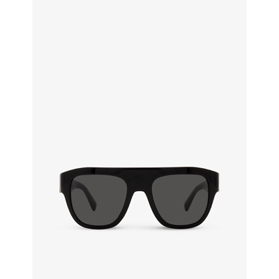 Dolce & Gabbana Square-frame Sunglasses In Noir_gris_fonce