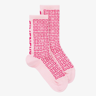 Givenchy Kids' Girls Pink Cotton 4g Socks