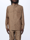 VERSACE SHIRT IN COTTON BLEND WITH JACQUARD LOGO,388710054