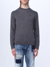 Dsquared2 Grey Virgin Wool Sweater In Grey