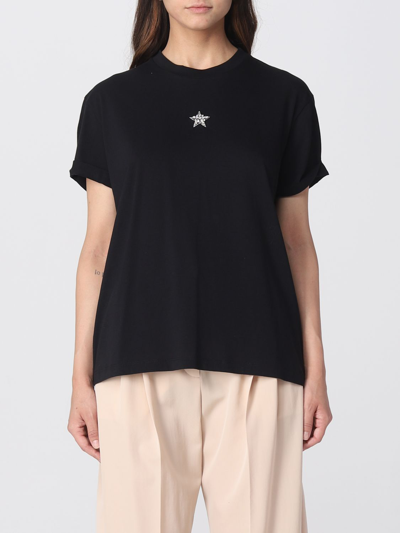 Stella Mccartney T-shirt  Woman Color Black In Nero