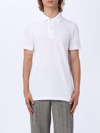 Tom Ford White Polo Shirt With Classic Collar In Cotton Blend Man In White