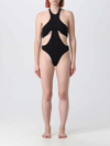 Mugler Swimsuit  Woman In Black