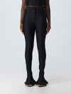 Mugler Cutout Scuba Mid-rise Flared Pants In Black