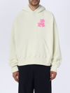 Palm Angels Hoodie In Yellow Cream