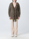 Stella Mccartney Woman Cardigan Khaki Size Xs Cotton, Wool, Viscose, Polyamide, Polyester In Multicolor