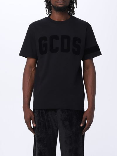 GCDS T-SHIRT GCDS MEN COLOR BLACK,393846002