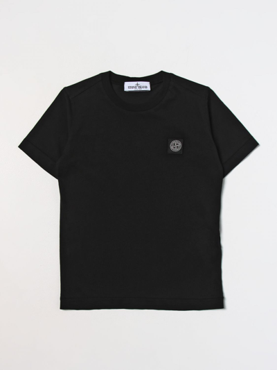 Stone Island Junior Kids' T-shirt  Kinder Farbe Schwarz In Black