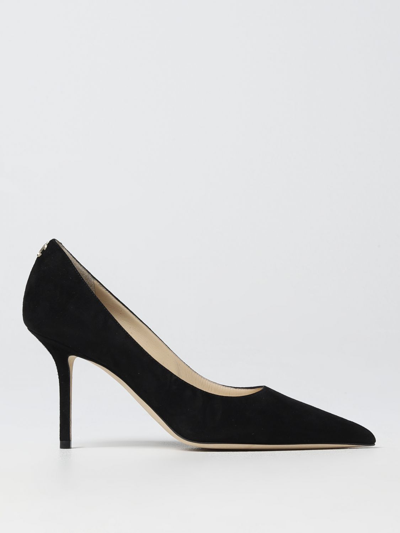 Jimmy Choo Love 85mm Suede Pumps In Black