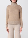 Fabiana Filippi Roll-neck Knitted Top In Beige