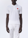 Comme Des Garçons Play Polo Shirt Comme Des Garcons Play Men In White