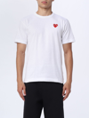 COMME DES GARÇONS PLAY T-SHIRT COMME DES GARCONS PLAY MEN COLOR WHITE,E55731001