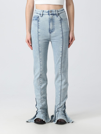 Y/project Mid-rise Bell-bottom Jeans In Blue