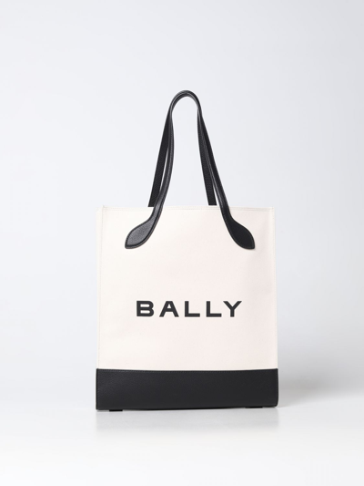 Bally Bag In Canvas And Leather In Beige