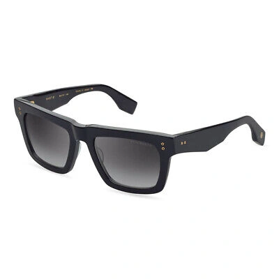 Pre-owned Dita Mastix Dt Dts712 A-01 Black Plastic Square Sunglasses Grey Gradient Lens In Gray