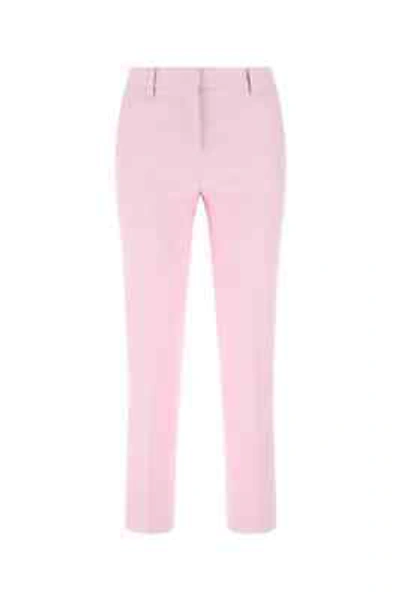 Pre-owned Burberry Ladies Pale Candy Pink Straight-leg Tailored Trousers
