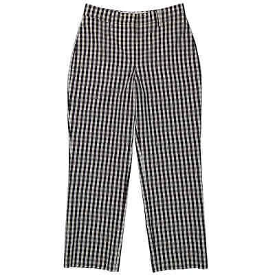 Pre-owned Burberry Ladies Gingham Cropped Trousers In Multicolor