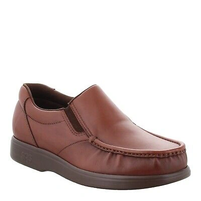 Pre-owned Sas Men's , Side Gore Loafer Ca010019mns-ant Tan Leather In Brown