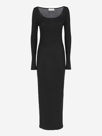 Pre-owned Faith Connexion Synthetic Fibers Long Dress In Black