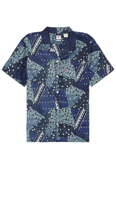 Levi's Bandana-print Lyocell Shirt In Blue