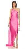 Cult Gaia Trysta One-shoulder Asymmetric Dress In Pink