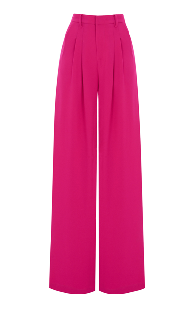 The New Arrivals Ilkyaz Ozel Mia High-rise Wide-leg Pants In Pink