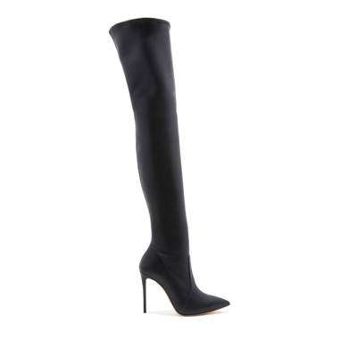 Casadei Julia Eco Leather - Woman Over The Knee Boots Black 37.5