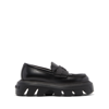 Casadei Generation C Logo-embossed Loafers In Black