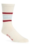 OFF-WHITE STRIPES LOGO CREW SOCKS