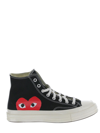 COMME DES GARÇONS PLAY CHUCK 70 CDG HI SNEAKERS,AZK112BLACK