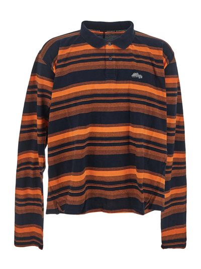 Martine Rose Pulled Neck Polo Shirt In Orange
