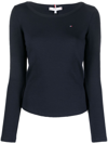 TOMMY HILFIGER RIBBED LONG-SLEEVE T-SHIRT