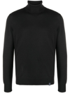 Fay Wool Turtleneck Sweater In Black