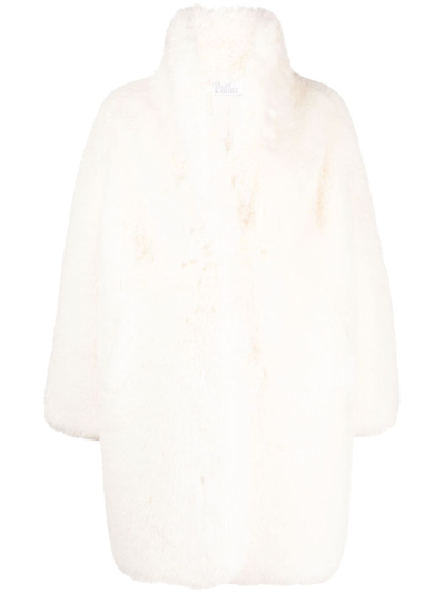 Giuseppe Di Morabito Single-breasted Faux-fur Coat In White