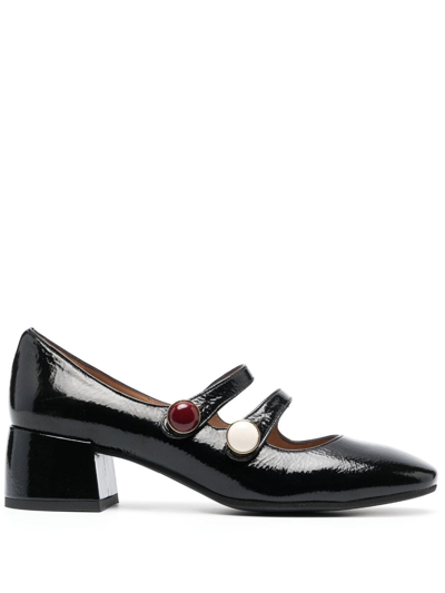 Roberto Festa Halena 50mm Patent-leather Pumps In Black