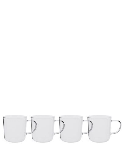 Ichendorf Milano Glass Tea Cup Set Of Four In Clear