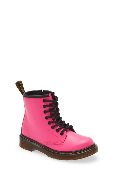 Dr. Martens' Kids' Junior's 1460 Leather Lace Up Boots In Pink