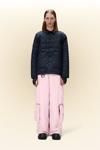 Rains Liner Shirt Jacket In Navy