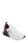 Nike Air Max 270 Sneaker In Maroon/white/black