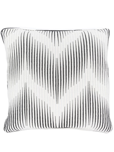 Missoni Ande Striped Cushion In Grey