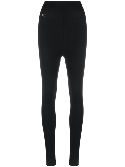 Wolford Gathered Stretch-jersey Leggings In Multi-colored