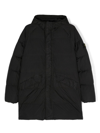 STONE ISLAND JUNIOR COMPASS-MOTIF PADDED COAT