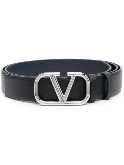 Valentino Garavani Valentino Vlogo Signature Belt In Black