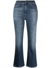 Haikure Mid-rise Cotton-lyocell Cropped Jeans In Blue