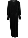Rotate Birger Christensen Black Long Maxi Dress In Black
