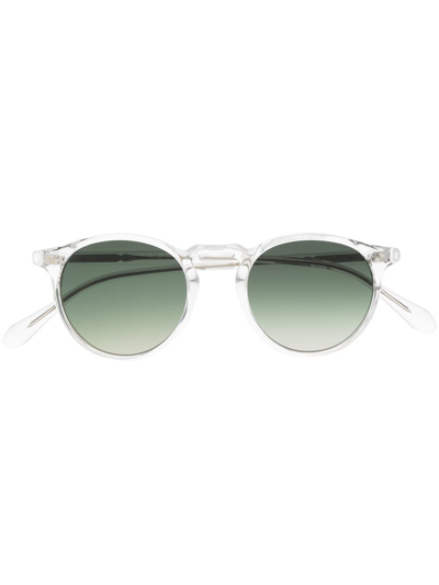 Gigi Studios Roy Tinted Round-frame Glasses In Grey