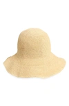 Totême Paper Straw Hat Cashew In Cashew