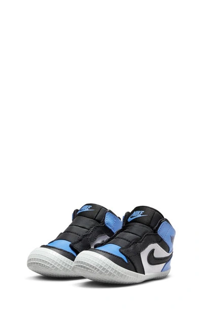 Jordan Kids' Nike Air  1 Crib Bootie In University Blue/ Black/ White