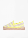 Vilagallo Susan Shoe In Neon Yellow In Green
